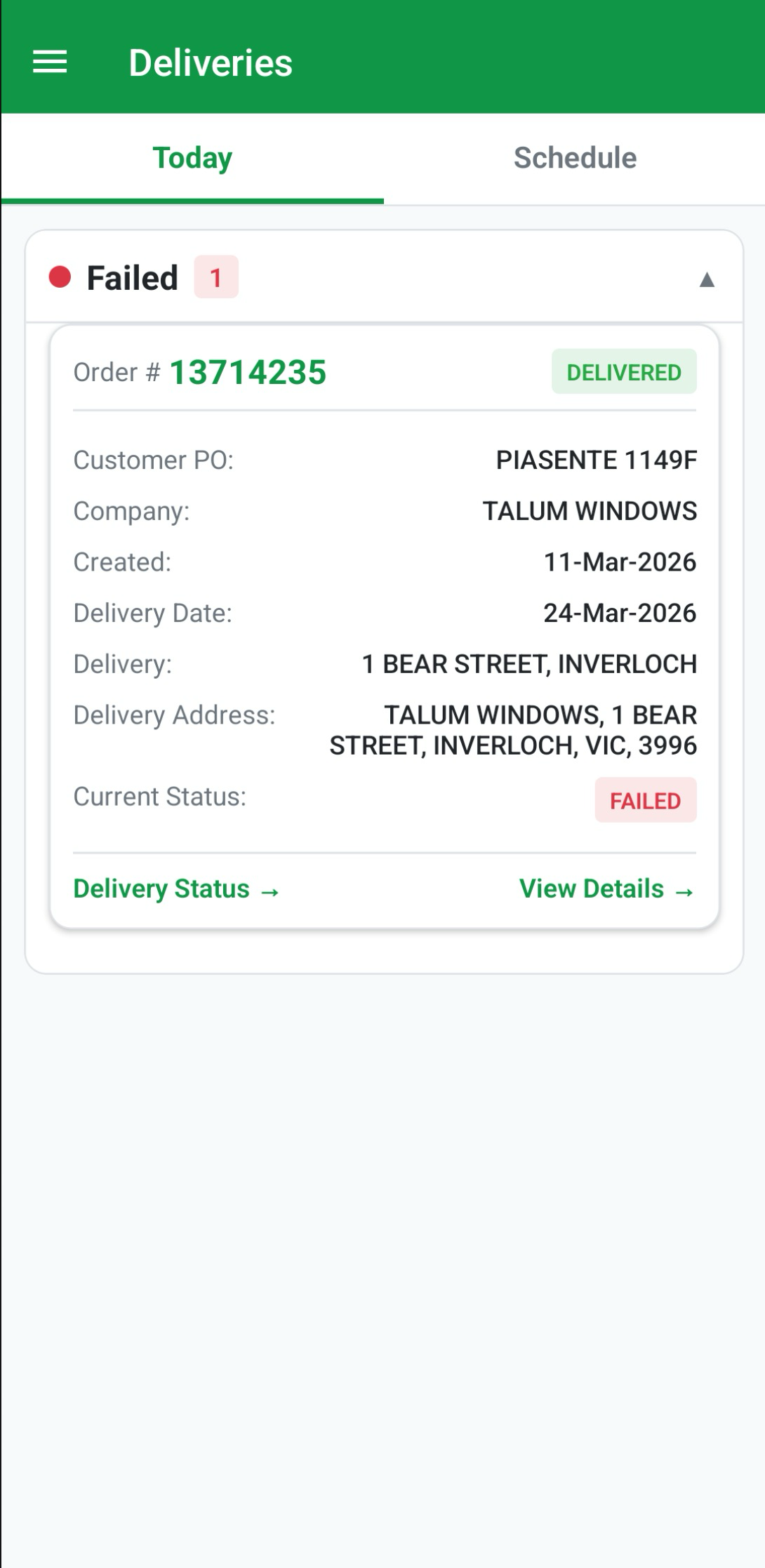 Mobile Order Management & Tracking screenshot 2