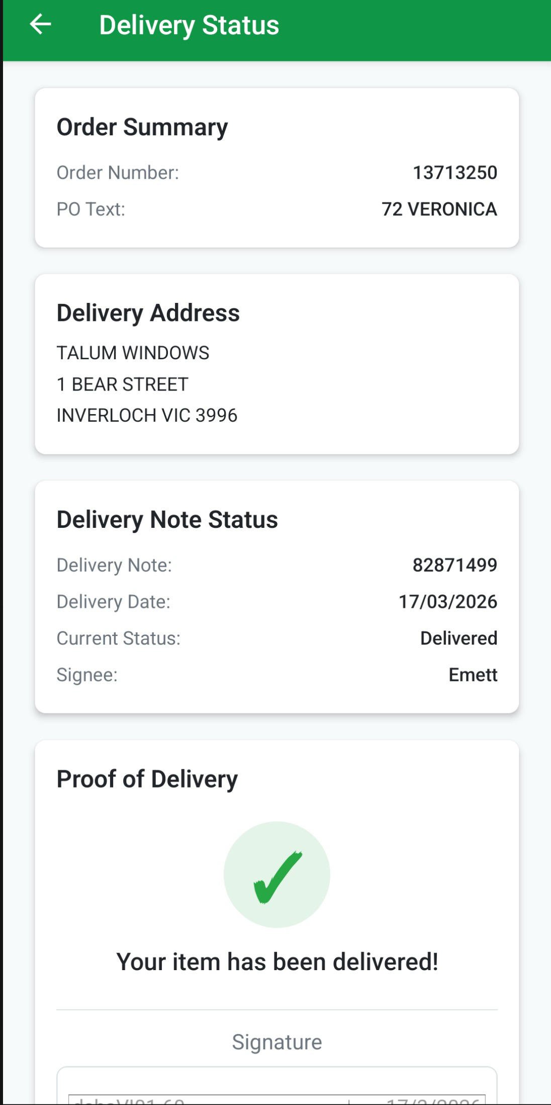 Mobile Order Management & Tracking screenshot 5
